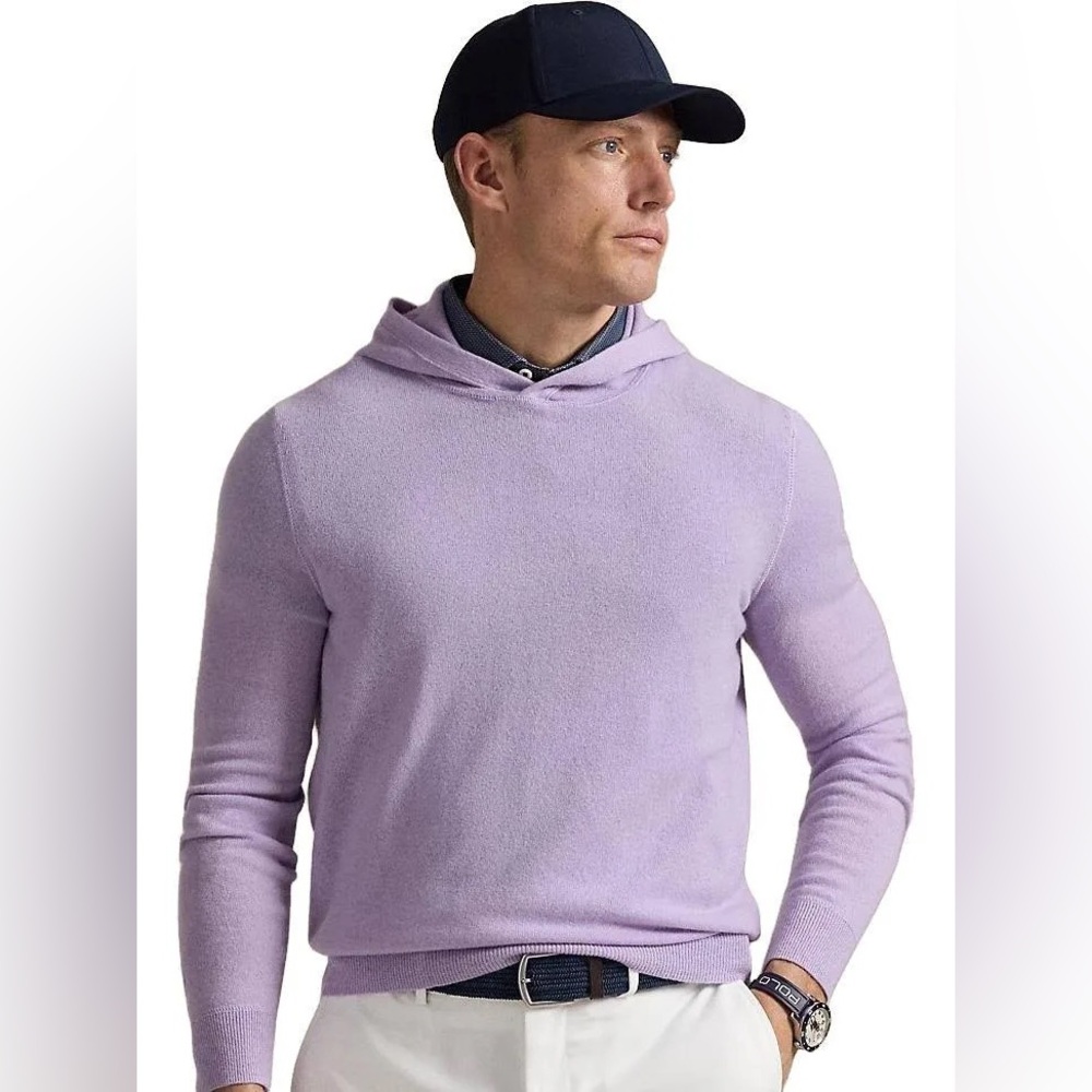 Ralph Lauren Men's golf purple Hoodie Sweater